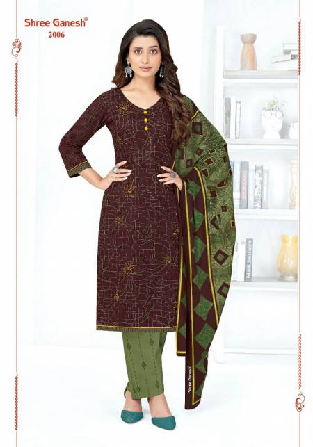 Shree Ganesh Samaira 10 Cotton Readymade Suits Catalog 
